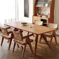 Modern Natural Rectangle Dining Room Table Pine Solid Wood Dinette Table