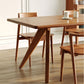 Modern Natural Rectangle Dining Room Table Pine Solid Wood Dinette Table