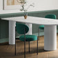 Contemporary Style Dining Table Stone 3-foot Dining Site Table for Home Clearhalo 'Dining Tables & Seating' 'Dining Tables' 'dining_table' 'furn' 'furn_dining_table' 'Furniture' 'Kitchen & Dining Furniture' 5475829