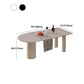 Contemporary Style Dining Table Stone 3-foot Dining Site Table for Home Clearhalo 'Dining Tables & Seating' 'Dining Tables' 'dining_table' 'furn' 'furn_dining_table' 'Furniture' 'Kitchen & Dining Furniture' 5475842