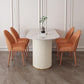 Traditional Luxury Dining Table with White Marble Oval Dining Table for Home