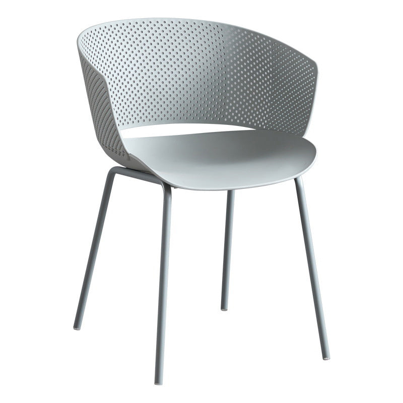 Modern Plastic Chair Parsons Chair in Matte Finish for Indoor