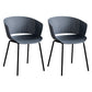 Modern Plastic Chair Parsons Chair in Matte Finish for Indoor