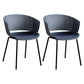 Modern Plastic Chair Parsons Chair in Matte Finish for Indoor