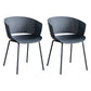 Modern Plastic Chair Parsons Chair in Matte Finish for Indoor