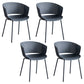 Modern Plastic Chair Parsons Chair in Matte Finish for Indoor