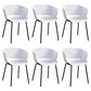 Modern Plastic Chair Parsons Chair in Matte Finish for Indoor