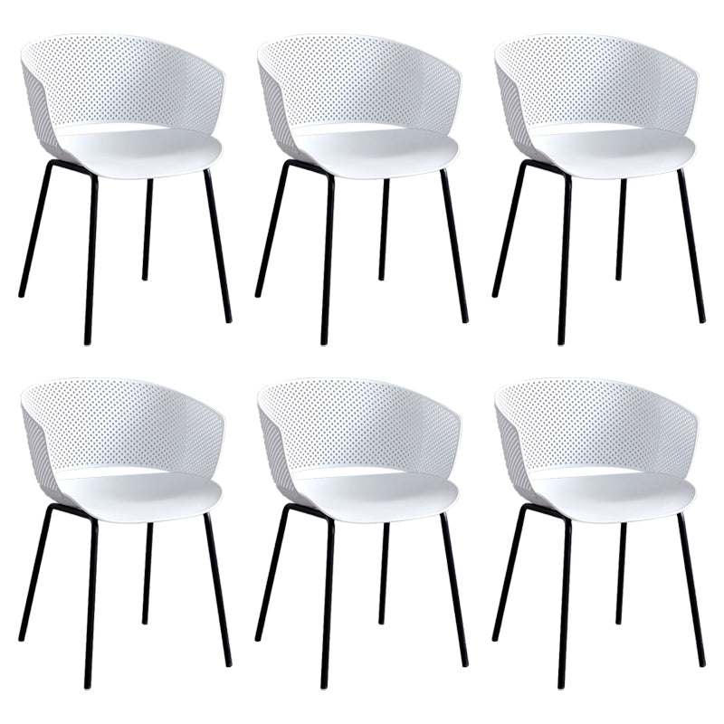 Modern Plastic Chair Parsons Chair in Matte Finish for Indoor