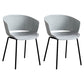 Modern Plastic Chair Parsons Chair in Matte Finish for Indoor
