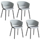 Modern Plastic Chair Parsons Chair in Matte Finish for Indoor