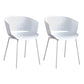 Modern Plastic Chair Parsons Chair in Matte Finish for Indoor