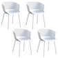 Modern Plastic Chair Parsons Chair in Matte Finish for Indoor