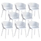 Modern Plastic Chair Parsons Chair in Matte Finish for Indoor