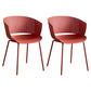 Modern Plastic Chair Parsons Chair in Matte Finish for Indoor
