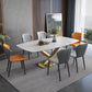Glam Faux Leather Dining Chair Parsons Chair in Matte Finish for Brasserie Clearhalo 'Dining Chairs' 'Dining Tables & Seating' 'dining_chair' 'furn' 'furn_dining_chair' 'Furniture' 'Kitchen & Dining Furniture' 5476188