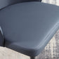 Modern Style Faux Leather Dining Chair Armless Metal Side Chair for Home Use