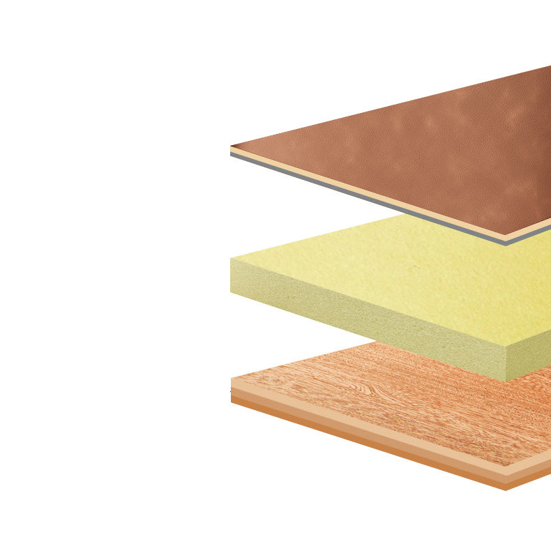 Modern Style Metal Dining Chair Armless PU Leather Side Chair for Home Use