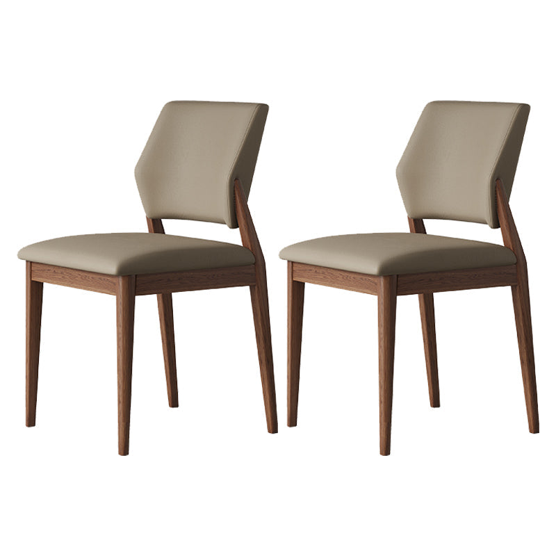 屋内のマット仕上げの現代的なフェイクレザーオープンバックダイニングサイド家具