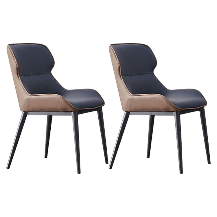 Modern Faux Leather Dining Side Chairs Wingback Side Arm Chair for Restaurant Use