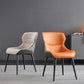 Modern Faux Leather Dining Side Chairs Wingback Side Arm Chair for Restaurant Use
