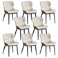 Modern Faux Leather Dining Side Chairs Wingback Side Arm Chair for Restaurant Use