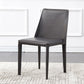 Modern Style Leather Dining Chair Armless Metal Side Chair for Home Use