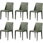 Modern Style Leather Dining Chair Armless Metal Side Chair for Home Use