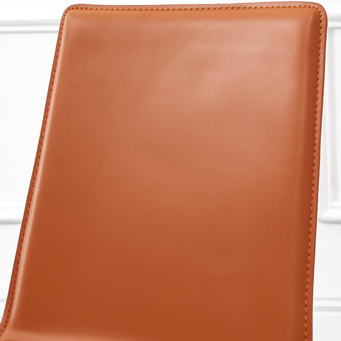 Modern Style Leather Dining Armless Chair Metal Side Chair for Home Use Clearhalo 'Dining Chairs' 'Dining Tables & Seating' 'dining_chair' 'furn' 'furn_dining_chair' 'Furniture' 'Kitchen & Dining Furniture' 5476558