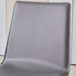 Silla de metal sin brazo de comedor de cuero de estilo moderno para uso en el hogar