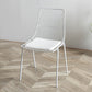 Contemporary Faux Leather Slat Back Side Chair in Matte Finish for Indoor