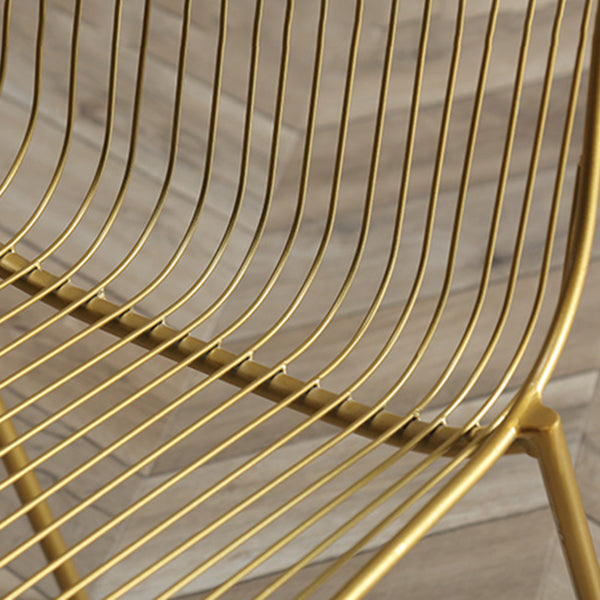 Contemporary Faux Leather Slat Back Side Chair in Matte Finish for Indoor