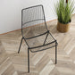 Contemporary Faux Leather Slat Back Side Chair in Matte Finish for Indoor