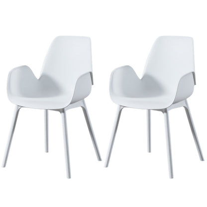 Silla de silla de plástico moderna silla parsons en acabado mate para la cocina