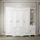 Bedroom Hinged Door Storage Cabinet Manufactured Wood French Country Cabinet with Drawers Clearhalo 'Armoires & Wardrobes' 'armoires_wardrobes' 'Bedroom Furniture' 'furn' 'furn_armoires_wardrobes' 'Furniture' 5476925