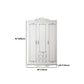 Bedroom Hinged Door Storage Cabinet Manufactured Wood French Country Cabinet with Drawers Clearhalo 'Armoires & Wardrobes' 'armoires_wardrobes' 'Bedroom Furniture' 'furn' 'furn_armoires_wardrobes' 'Furniture' 5476940
