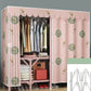 Steel Frame Folding Wardrobe Armoire Modern Style Wardrobe Cabinet for Home