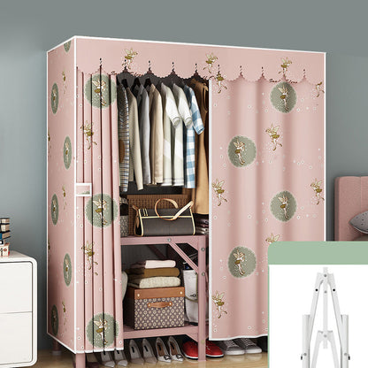 Steel Frame Folding Wardrobe Armoire Modern Style Wardrobe Cabinet for Home