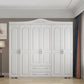 White French Country Wardrobe Armoire Engineered Wood Wardrobe Clearhalo 'Armoires & Wardrobes' 'armoires_wardrobes' 'Bedroom Furniture' 'furn' 'furn_armoires_wardrobes' 'Furniture' 5476973