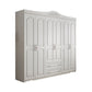 White French Country Wardrobe Armoire Engineered Wood Wardrobe Clearhalo 'Armoires & Wardrobes' 'armoires_wardrobes' 'Bedroom Furniture' 'furn' 'furn_armoires_wardrobes' 'Furniture' 5476978