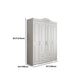 White French Country Wardrobe Armoire Engineered Wood Wardrobe Clearhalo 'Armoires & Wardrobes' 'armoires_wardrobes' 'Bedroom Furniture' 'furn' 'furn_armoires_wardrobes' 'Furniture' 5476992