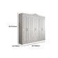 White French Country Wardrobe Armoire Engineered Wood Wardrobe Clearhalo 'Armoires & Wardrobes' 'armoires_wardrobes' 'Bedroom Furniture' 'furn' 'furn_armoires_wardrobes' 'Furniture' 5476996