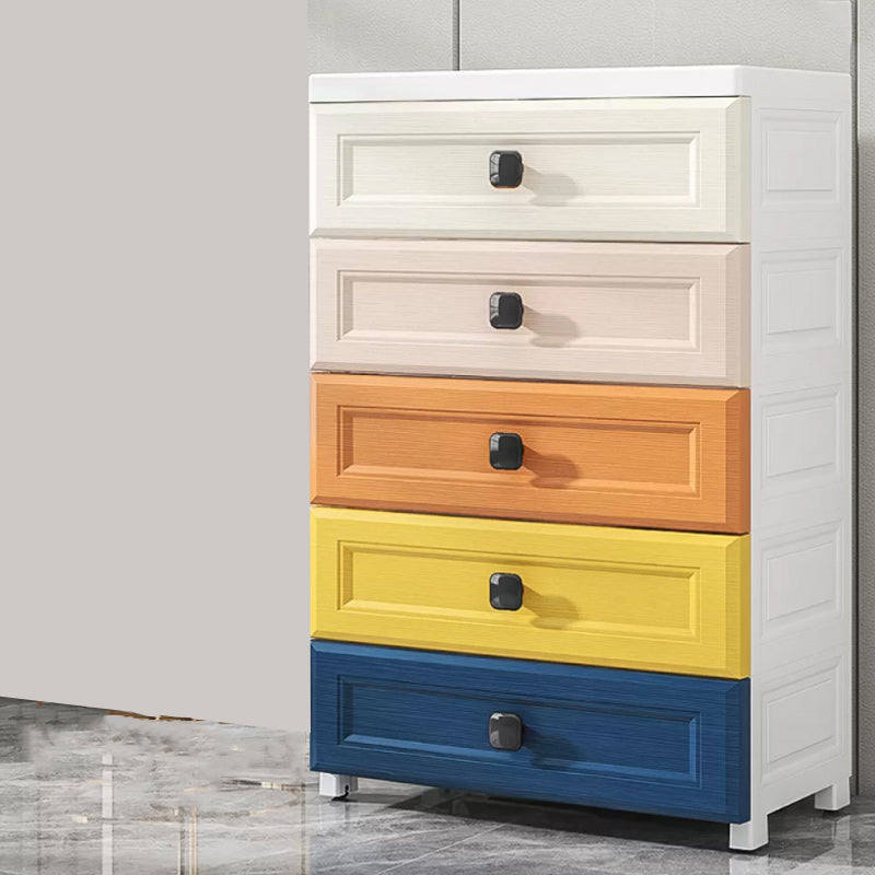 Moderner Stil nicht hangender Armoire Plastik Hausaufbewahrungsschrank mit Schubladen