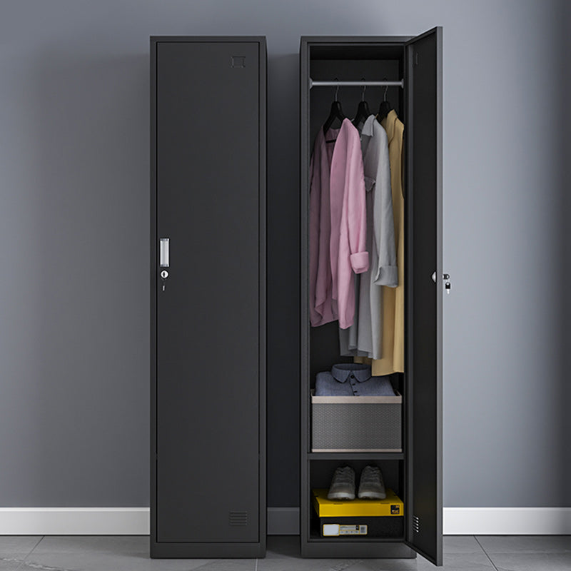Modern Style Wardrobe Metal Wardrobe Closet with Lock,14.96" D x 16.54" W x 39.37" H
