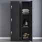 Modern Style Wardrobe Metal Wardrobe Closet with Lock,14.96" D x 16.54" W x 39.37" H