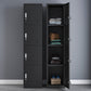 Modern Style Wardrobe Metal Wardrobe Closet with Lock,14.96" D x 16.54" W x 39.37" H