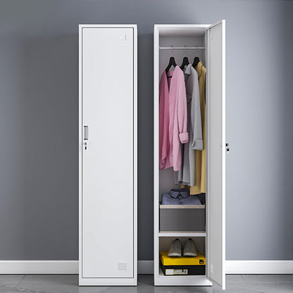 Modern Style Wardrobe Metal Wardrobe Closet with Lock,14.96" D x 16.54" W x 39.37" H