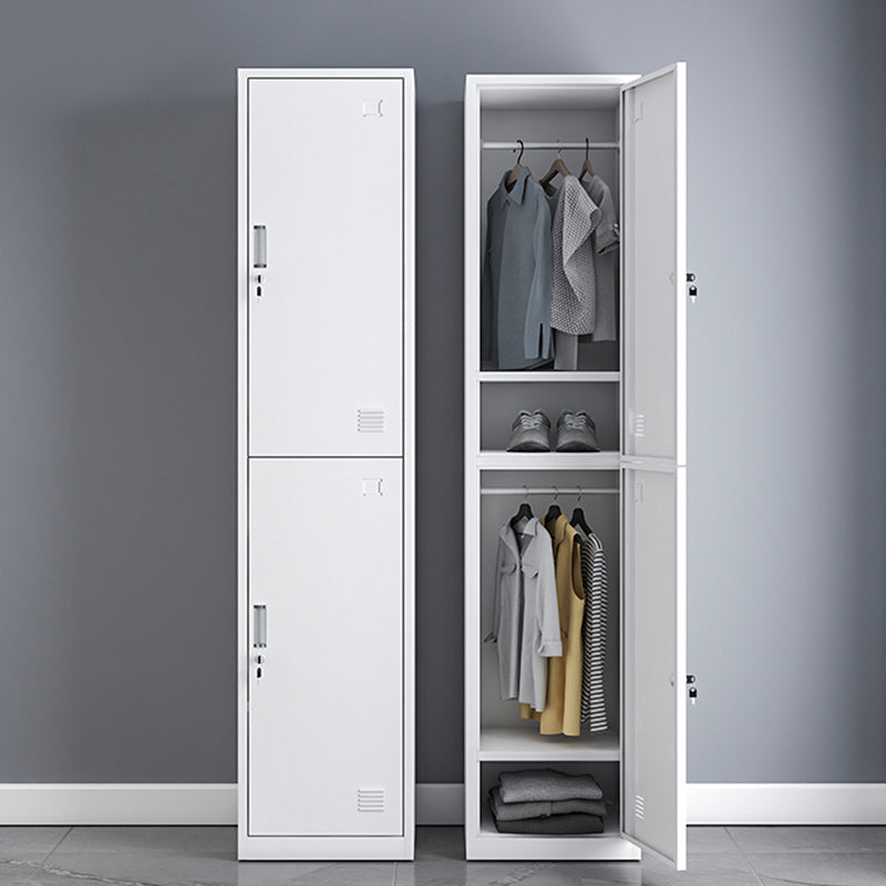 Modern Style Wardrobe Metal Wardrobe Closet with Lock,14.96" D x 16.54" W x 39.37" H