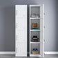 Modern Style Wardrobe Metal Wardrobe Closet with Lock,14.96" D x 16.54" W x 39.37" H