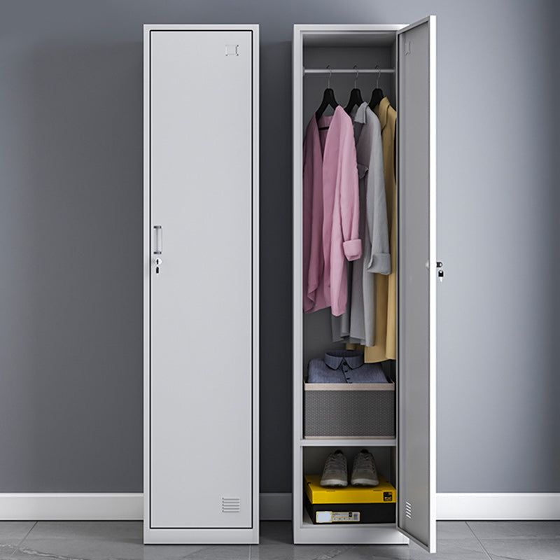 Modern Style Wardrobe Metal Wardrobe Closet with Lock,14.96" D x 16.54" W x 39.37" H