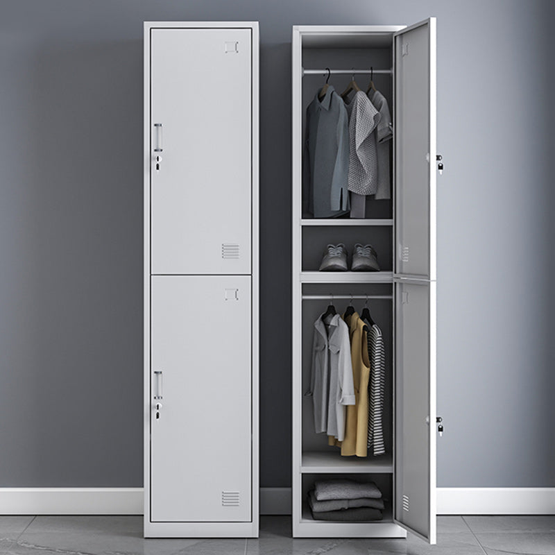 Modern Style Wardrobe Metal Wardrobe Closet with Lock,14.96" D x 16.54" W x 39.37" H